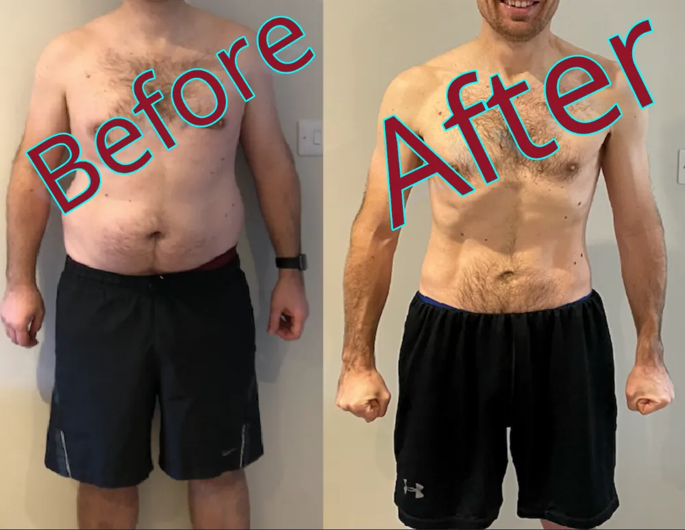 Ben, before and after